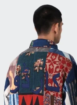 KardoSantos Quilted Long Coat - Patchwork -Norse Projects Sales Kardo Santos Quilted Long Coat Patchwork 20230927050813