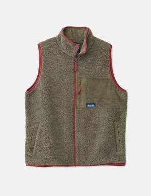 KavuCooper Fleece Vest - Moss Brown/Red 5 KavuCooper Fleece Vest - Moss Brown/Red - Image 5