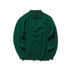 Beams PlusKnit Polo 9G - Bright Green