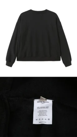Matter Matters GalleryL Is For Look Sweatshirt - Black -Norse Projects Sales L is for Look Sweatshirt 20220804102717 4