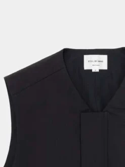Still By HandLarge Pocket Padded Vest - Ink Black 5 Still By HandLarge Pocket Padded Vest - Ink Black -Norse Projects Sales Large Pocket Padded Vest Ink Black 20231014213535 1