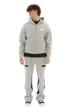 NahmiasLogo Zip-Up Hoodie - Grey