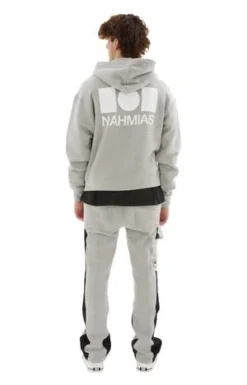 NahmiasLogo Zip-Up Hoodie - Grey -Norse Projects Sales Logo Zip Up Hoodie Grey 20230906231517 1