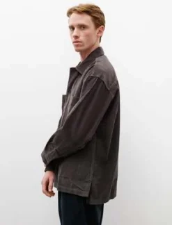 Margaret HowellDry Cotton Needlecord Big Pocket Shirt - Lead -Norse Projects Sales MHL Big Pocket Shirt Dry Cotton Needlecord Lead 20230923082742 1