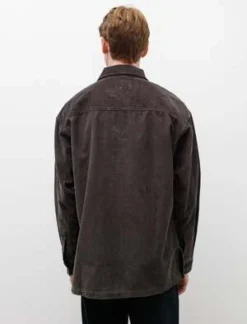 Margaret HowellDry Cotton Needlecord Big Pocket Shirt - Lead -Norse Projects Sales MHL Big Pocket Shirt Dry Cotton Needlecord Lead 20230923082742