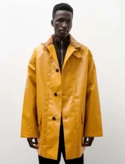 Margaret HowellPVC Coating Welded Mac - Ochre