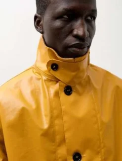 Margaret HowellPVC Coating Welded Mac - Ochre 12 Margaret HowellPVC Coating Welded Mac - Ochre -Norse Projects Sales MHL Men s Welded Mac PVC Coating Ochre 20221221010841
