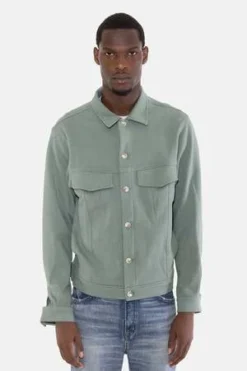 Blue&CreamMad Pique Trucker Jacket - Fern -Norse Projects Sales Mad Pique Trucker Jacket Fern 20230601012358 1