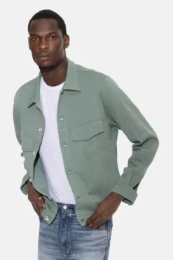 Blue&CreamMad Pique Trucker Jacket - Fern -Norse Projects Sales Mad Pique Trucker Jacket Fern 20230601012358 2