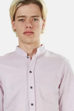 Blue&CreamMandarin Button Down - Pink -Norse Projects Sales Mandarin Button Down Pink 20220811103000 3