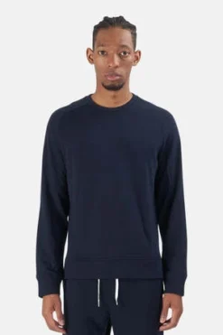 Blue&CreamMason Crewneck - Navy