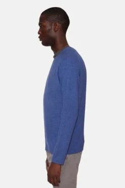 Blue&CreamBlue And Cream Meadow Raglan Crewneck Jean - Blue -Norse Projects Sales Meadow Raglan Crewneck Blue Jean 20230412231841 2