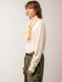 PureCashmere NYCCrew Neck Sweater - Vintage White -Norse Projects Sales Men Crew Neck Sweater Vintage White 20220913014619 2