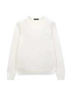 PureCashmere NYCCrew Neck Sweater - Vintage White -Norse Projects Sales Men Crew Neck Sweater Vintage White 20220913014620 1
