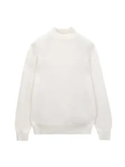 PureCashmere NYCMockneck Sweater - Vintage White -Norse Projects Sales Men Mockneck Sweater Vintage White 20220913014808 2