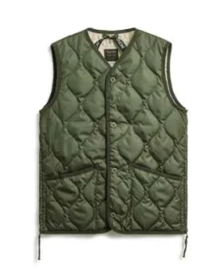 TAIONMilitary V Neck Button Down Vest - Olive -Norse Projects Sales Military V Neck Button Down Vest Olive 20230927230836