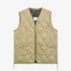 TAIONMilitary W-Zip V Neck Down Vest - Coyote