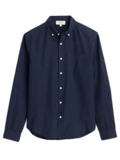 Alex MillMill Paper Poplin Shirt - Dark Navy