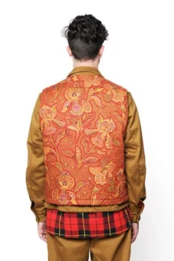 MonitalyMilitary Vest Type-C - Red Paisley Flower Print 18 MonitalyMilitary Vest Type-C - Red Paisley Flower Print -Norse Projects Sales Monitaly Military Vest Type C in Red Paisley Flower Print 20191012010929