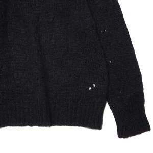 Our LegacyFuzzy Mohpaca Needle Drop Raglan - Navy 5 Our LegacyFuzzy Mohpaca Needle Drop Raglan - Navy - Image 5