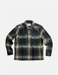 NN07Wilas Wool Overshirt - Camel Brown Check -Norse Projects Sales NN07 Wilas Overshirt Wool Camel Brown Check 20221124181041 3