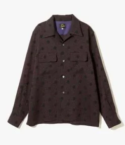NeedlesClassic Shirt - Polkadot Cut Jacquard