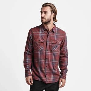 Roark RevivalNordsman Light Long Sleeve Flannel - Maroon 1 Roark RevivalNordsman Light Long Sleeve Flannel - Maroon