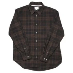 Norse ProjectsAlgot Relaxed Wool Check Shirt - Espresso