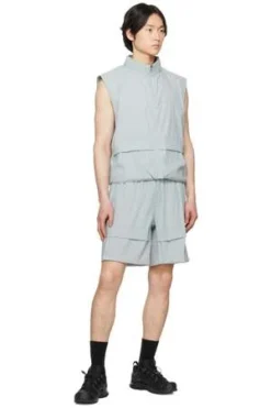 AMOMENTONylon Volume Pocket Vest - Mint Grey -Norse Projects Sales Nylon Volume Pocket Vest 20230408061447 2