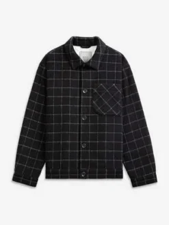 O.N.STruxton Check Flannel Jacket - Black/White Check