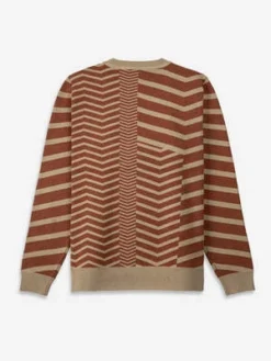 O.N.SVillage Herringbone Knit Pullover - Burnt Brick Heather/Ocean Heather/Lt Lead Heather -Norse Projects Sales O N S Village Herringbone Knit Pullover Burnt Brick Heather Ocean Heather Lt Lead Heather 20231006055935