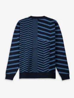 O.N.SVillage Herringbone Knit Pullover - Burnt Brick Heather/Ocean Heather/Lt Lead Heather -Norse Projects Sales O N S Village Herringbone Knit Pullover Burnt Brick Heather Ocean Heather Lt Lead Heather 20231006055936 1