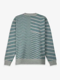 O.N.SVillage Herringbone Knit Pullover - Burnt Brick Heather/Ocean Heather/Lt Lead Heather -Norse Projects Sales O N S Village Herringbone Knit Pullover Burnt Brick Heather Ocean Heather Lt Lead Heather 20231006055939