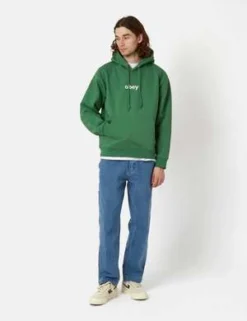 ObeyLowercase Hooded Sweatshirt - Palm Leaf Green