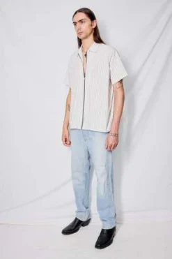 AssemblyOffice Stripe Zip Camp Shirt - White 8 AssemblyOffice Stripe Zip Camp Shirt - White -Norse Projects Sales Office Stripe Zip Camp Shirt 20230517031056