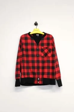 Old ParkFlannel Crewneck Sweat Hybrid Shirt