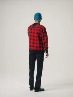 Old ParkFlannel Crewneck Sweat Hybrid Shirt -Norse Projects Sales Old Park Flannel Crewneck Sweat Hybrid Shirt 20230223024002