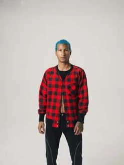 Old ParkFlannel Crewneck Sweat Hybrid Shirt -Norse Projects Sales Old Park Flannel Crewneck Sweat Hybrid Shirt 20230223024003