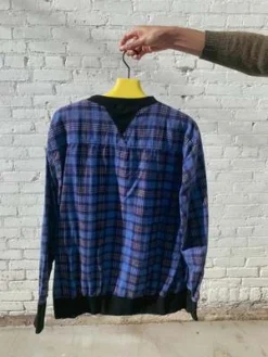 Old ParkFlannel Crewneck Sweat Hybrid Shirt -Norse Projects Sales Old Park Flannel Crewneck Sweat Hybrid Shirt 20230223024012