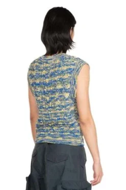 ANDERSSON BELLOtreto Cable Vest - Yellow/Blue -Norse Projects Sales Otreto Cable Vest 20230126174326 1