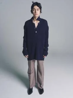 Our LegacyChunky Cotton Rib Big Piquet - Navy