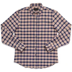 OutclassCheck Flannel Shirt - Navy/Camel