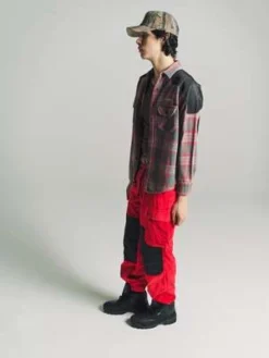 PHIPPSUpcycled Utility Flannel - Red Plaid -Norse Projects Sales PHIPPS Upcycled Utility Flannel Red Plaid 20231023204251
