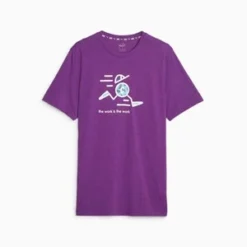 Pumax CIELE The Work Is The Work Running Tee - Purple
