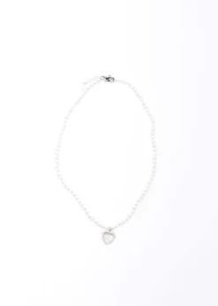 DEPARTMENTPearl Heart Necklace - Pink -Norse Projects Sales Pearl And Pink Heart Necklace 20230329183403