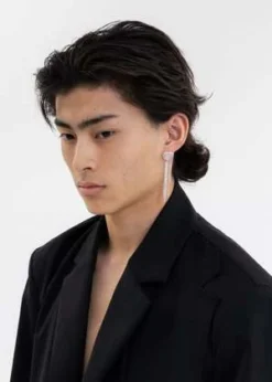 DEPARTMENTPink Heart And Chains Earring -Single