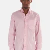 Blue&CreamPinpoint Button Down Shirt - Pink Pinpoint