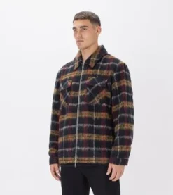 ZanerobePlaid Work Jacket - Multi 8 ZanerobePlaid Work Jacket - Multi -Norse Projects Sales Plaid Work Jacket Black Red 20211116210132