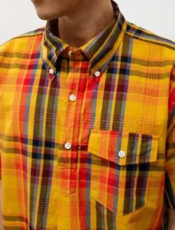 Engineered GarmentsPopover BD Shirt - Gold Plaid -Norse Projects Sales Popover BD Shirt Gold Plaid 20230227043711 3
