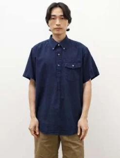 Engineered GarmentsPopover Cotton Voile BD Shirt - Navy -Norse Projects Sales Popover BD Shirt Navy Cotton Voile 20230510012520